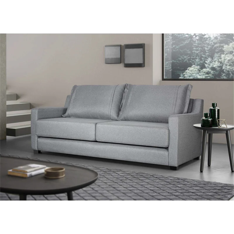 Sofá Cama Tela Gris Natura en Gris - Sillones y sofás, Uruguay | Divino, vista 7