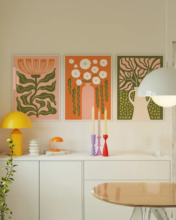 Go Floral en Multicolor - Láminas, Uruguay | La Cuadrería