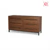 Comoda 6 Cajones Madera Marron Willow en Marrón - Cómodas, Uruguay | Divino, vista 3 de 3