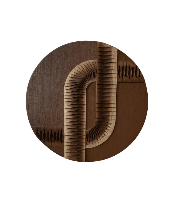 CUADRO ARTE REDONDO en Madera natural - Espejos, Uruguay | Masinfinito Casa
