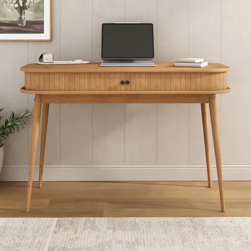 Escritorio Jani con Rolltop - Madera Maciza - Escritorios y sillas de escritorio, Uruguay | Balton