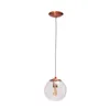 Lámpara Colgante Esfera Cristal con Metal Cobre - Grande - Lámparas colgantes, Uruguay | Berna home, vista 1 de 3