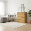 Comoda Cajonera Carla para Dormitorio 4 Cajones con Rieles Telescópicos - Marrocos en Madera natural - Cómodas, Uruguay | Mulata, vista 9 de 9