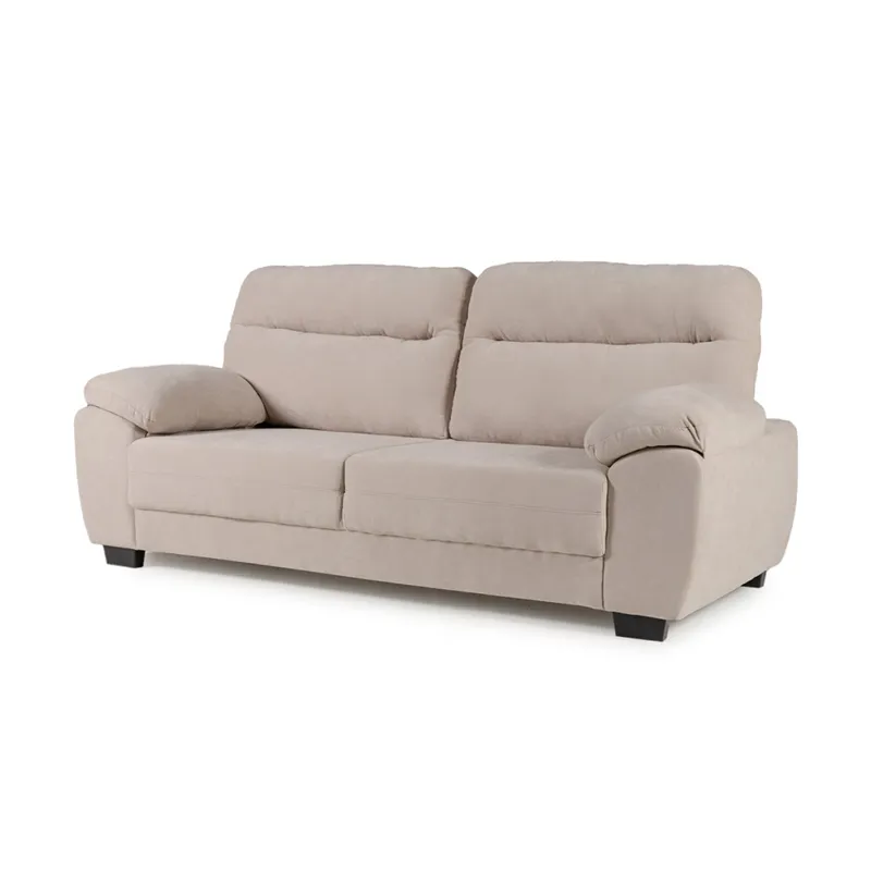 Sofá Serena (Outlet) - Tela Microfibra - 3 cuerpos - Berlin 02 (Beige) en Beige - Sillones y sofás, Uruguay | NYR