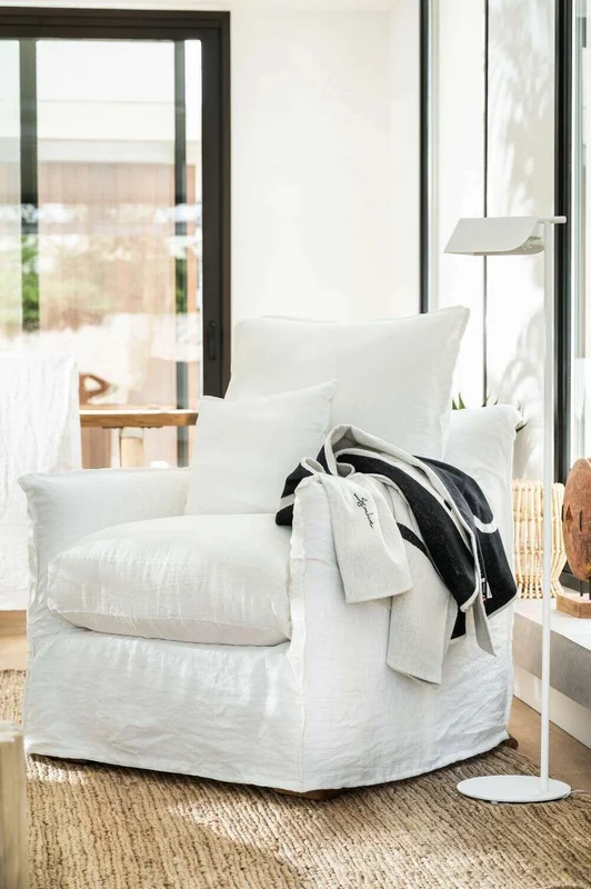 SILLON ALMA LINO BLANCO - 1 CUERPO en Blanco - Sillones y sofás, Uruguay | La Iberica, vista 18