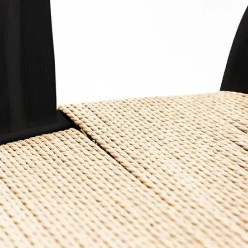 Silla Wishbone - Madera y Ratán natural - Negro en Negro - Sillas, Uruguay | Ecowood, vista 3