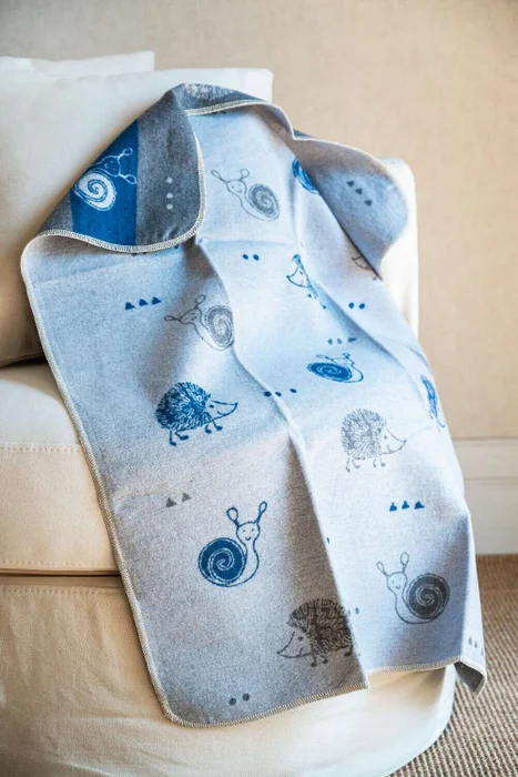 MANTA AUSTRIACA KIDS - ERIZO Y CARACOL 2 en Multicolor - Textiles, Uruguay | La Iberica