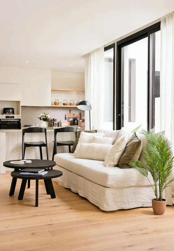 SILLON MANUELA 2.20 MTS - LINO CRUDO en Blanco - Sillones y sofás, Uruguay | La Iberica, vista 5