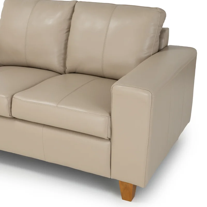 Sofá Royale - Cuero Básico - 2 cuerpos - 519 (Beige) en Beige - Sillones y sofás, Uruguay | NYR, vista 3