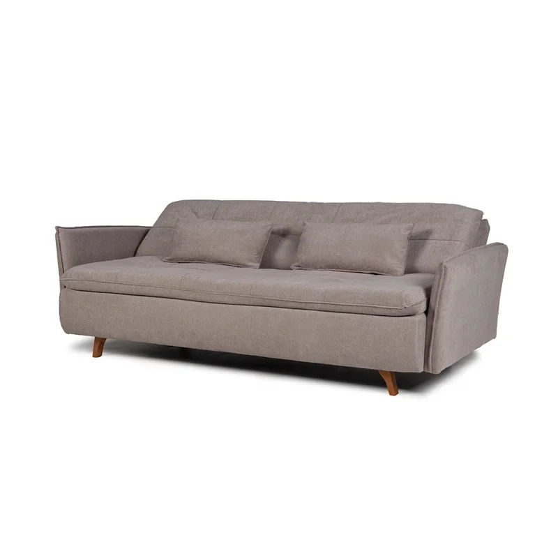 Sofá Cama Maira - C/Brazos - Tela Microfibra - 10287 (Tostado) en Marrón - Sillones y sofás, Uruguay | NYR, vista 3