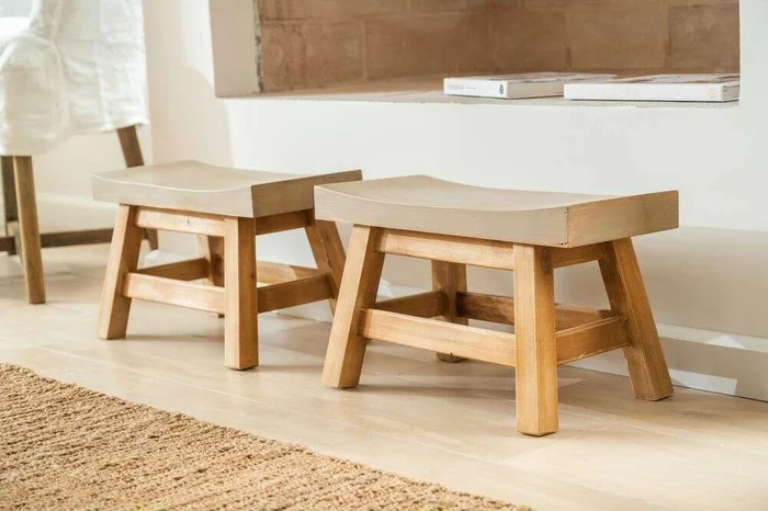 BANCO TAO - SMALL en Madera natural - Butacas, banquetas y puffs, Uruguay | La Iberica