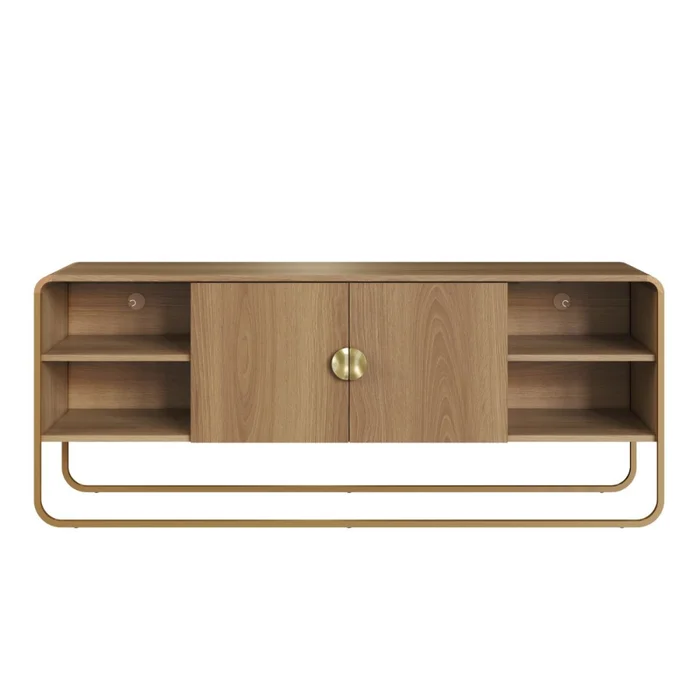 Rack Luna - Chico - Natural en Marrón - Muebles para TV, Uruguay | Nyr, vista 4