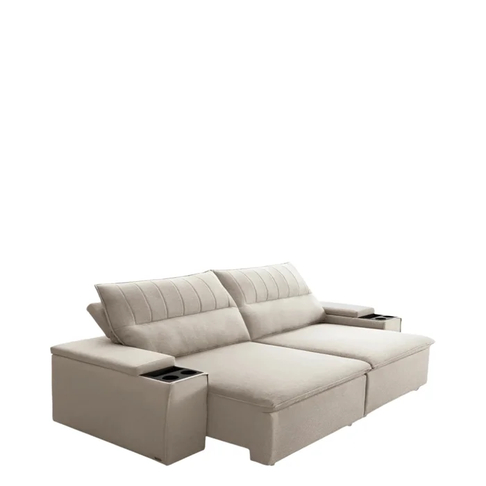 Sillón 3 cuerpos - Pavia - - Beige en Beige - Sillones y sofás, Uruguay | Nario Hogar, vista 3