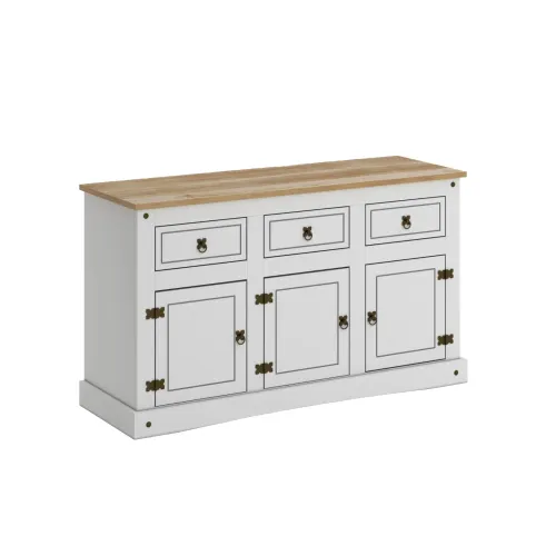 Aparador Burgo Línea Monterrey Blanco Madera Maciza en Blanco - Aparadores y recibidores, Uruguay | Ecowood