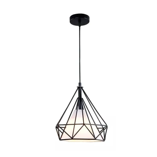 Luminaria Colgante Euclides Small Blanca en Negro - Lámparas colgantes, Uruguay | Serlux