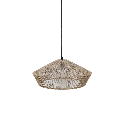 Lámpara de techo Metal y yute Natural/beige Vml-13682m - Lámparas colgantes, Uruguay | Le Blanc