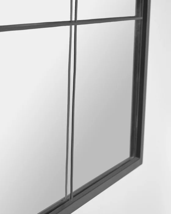 Espejo de pared Ulrica metal negro 80 x 80 cm en Negro - Espejos, Uruguay | Kavehome, vista 3