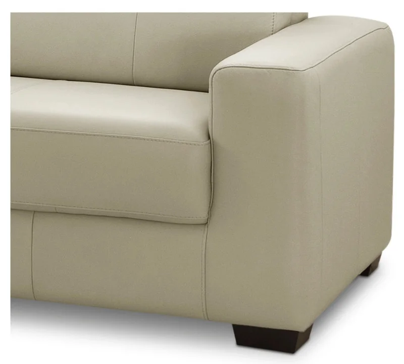 Sillón 100% Cuero - 2 Cuerpos - Berkley - Arena en Marrón - Sillones y sofás, Uruguay | Ecowood, vista 3