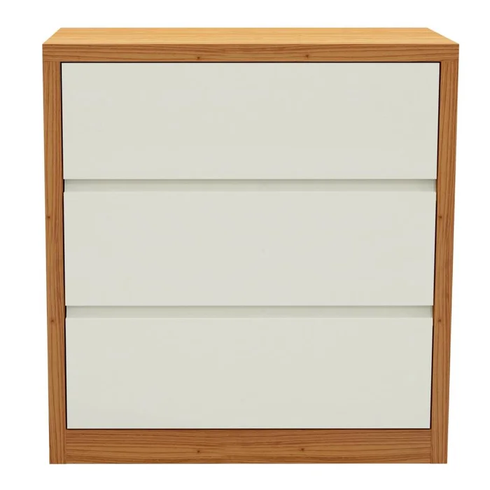 Comoda Mela 90CM 3 Cajones 100% MDF en Madera natural - Cómodas, Uruguay | Balton, vista 5