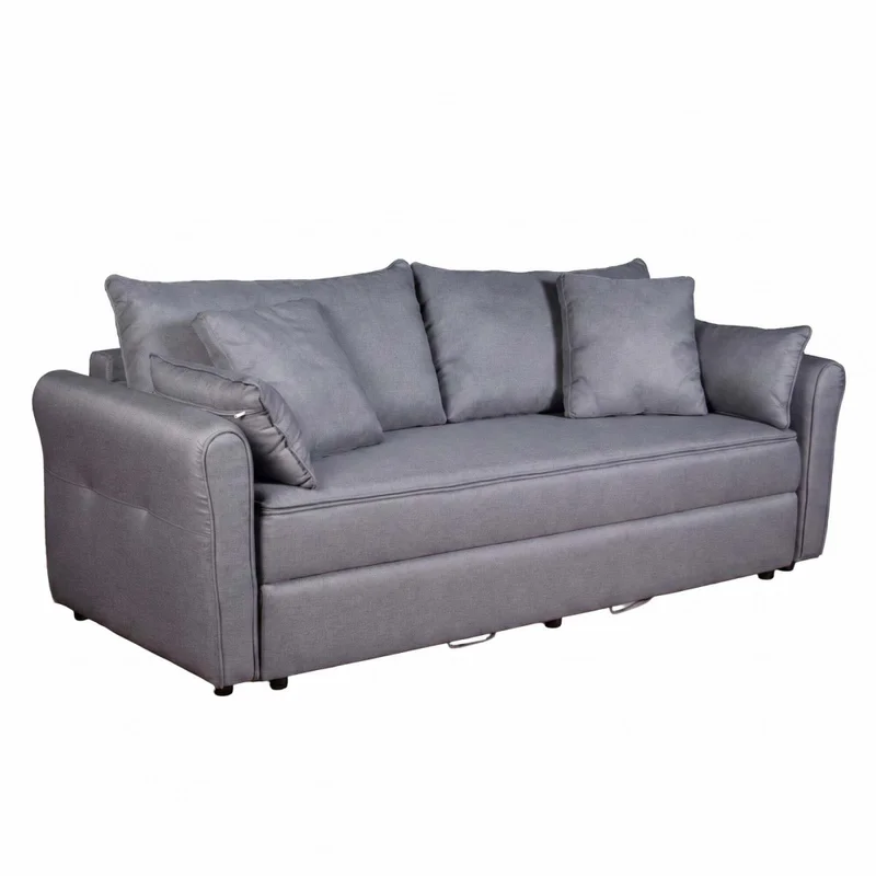 Sofá Cama Tela Gris Alabama en Gris - Sillones y sofás, Uruguay | Divino, vista 3