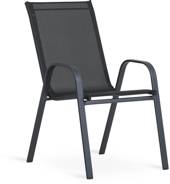 Silla apilable LEKNES negro en Negro - Muebles para el exterior, Uruguay | JYSK
