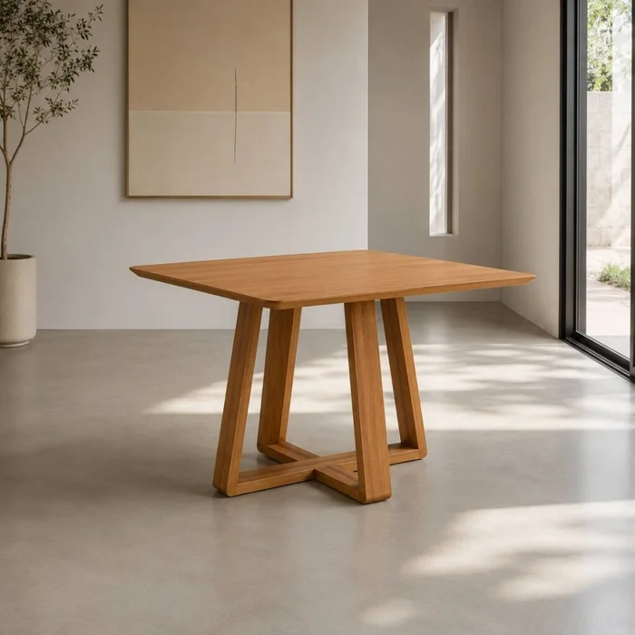 Mesa de Comedor Wood - 120 x90 - Canela en Blanco - Mesas de comedor, Uruguay | Nyr