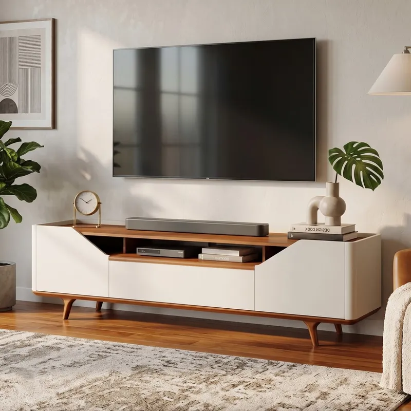 Rack de Tv Arc - 1.8 - Linea Manhattan - Muebles para TV, Uruguay | Rústico Hogar
