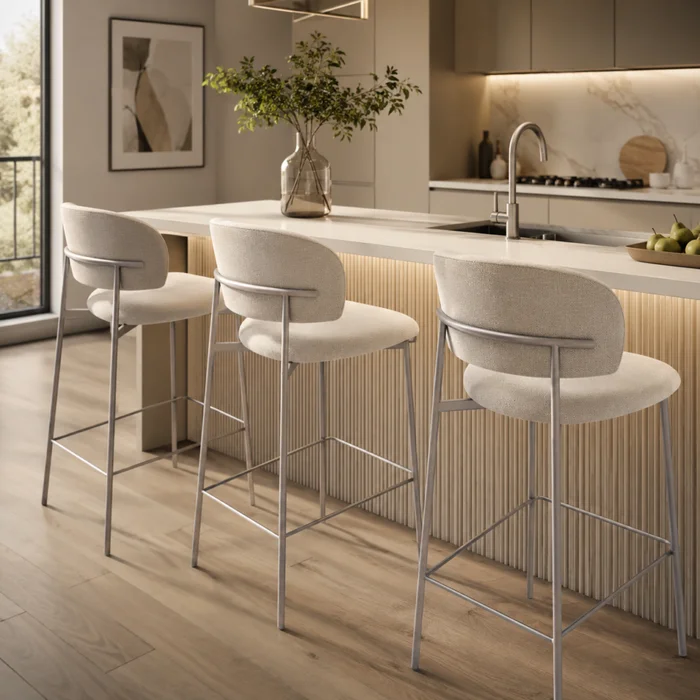 Banqueta Alta Regina en Beige - Sillas, Uruguay | Casa Brava, vista 2