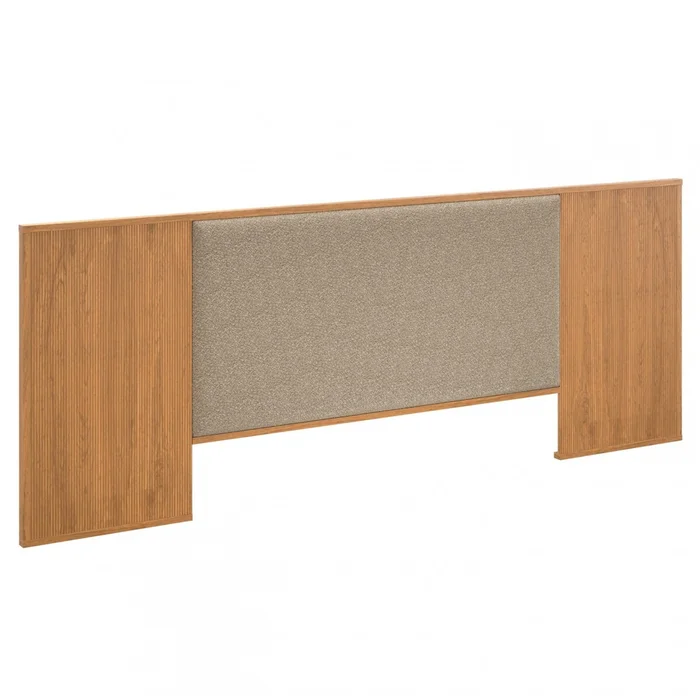 Respaldo King Tapizada Liam - Moderna - Marrón en Madera natural - Respaldos de cama, Uruguay | Rústico Hogar, vista 2