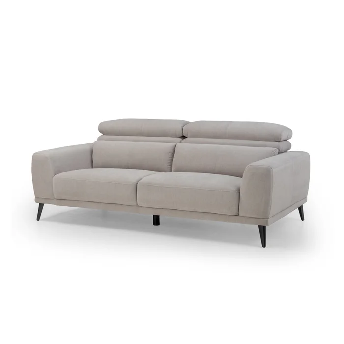 Sofá Keisy - Tela Microfibra - 3 cuerpos - Nikki 6 (Greige) en Gris - Sillones y sofás, Uruguay | NYR, vista 2