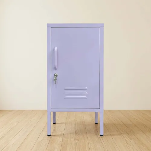Mesa Lateral 1p Metal Violeta Olivia Lavanda en Violeta - Mesas de living, Uruguay | Divino