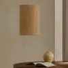 Pantalla para lámpara de techo Mariela de lino con acabado beige Ø 40 x 60 cm en Madera natural - Lámparas colgantes, Uruguay | Kavehome, vista 3 de 5