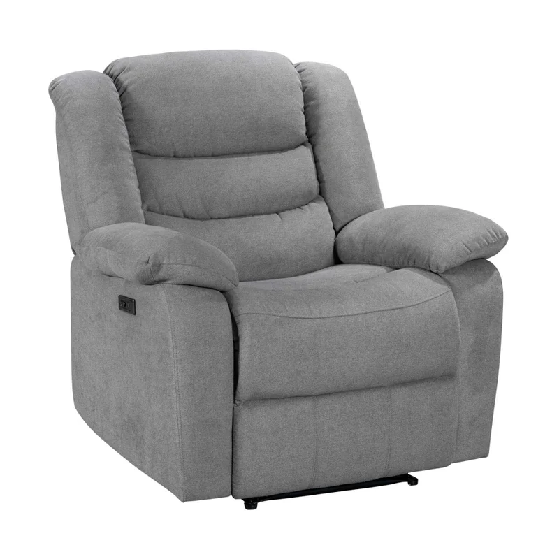 Recliner Eléctrico Tela Gris Marsella Ii en Gris - Sillones y sofás, Uruguay | Divino, vista 3