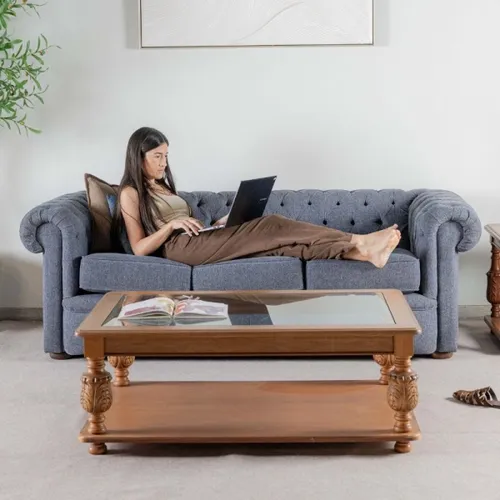 Sofá Chesterfield en Azul - Sillones y sofás, Uruguay | Fabrica Italiana