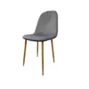 Silla LYNA en Tela - Gris Velvet en Gris - Sillas, Uruguay | Finkel, vista 2 de 3