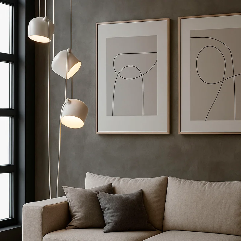 LUMINARIA NORMAN WHITE XS en Blanco - Lámparas colgantes, Uruguay | Berlina Store, vista 4