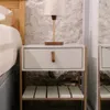 Mesa de Luz James (Blanca/Hierro Dorado) - Mesas de luz, Uruguay | Berna home, vista 2 de 4
