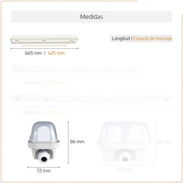 Estanco Tank simple 60 cm en Gris - Lámparas colgantes, Uruguay | Serlux, vista 5
