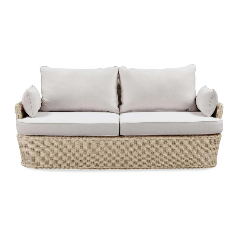 Set De Living Rattan-sintetico-y-aluminio Natural-beige Barany en Madera natural - Muebles para el exterior, Uruguay | Divino, vista 3