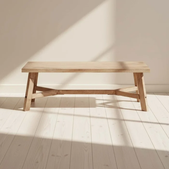 Mesa Ratona Madera Natural-beige Ozzy Natural en Madera natural - Mesas de living, Uruguay | Divino