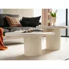 Set De Mesas Centrales Mdf-y-microcemento Lia - Mesas de living, Uruguay | Divino, vista 3 de 4