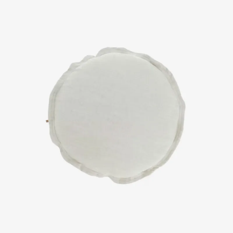 Almohadón Maelina blanco Ø 45 cm en Blanco - Textiles, Uruguay | Kavehome