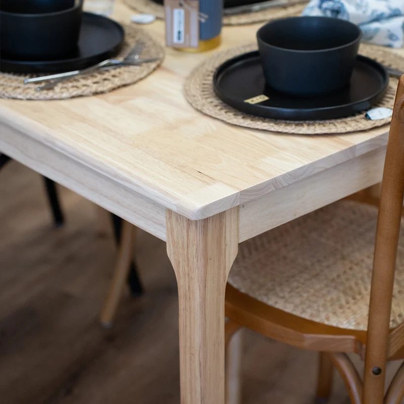 Mesa de comedor - Madera maciza 120 cm Bolonia - Línea Serena en Madera natural - Mesas de comedor, Uruguay | Ecowood, vista 3