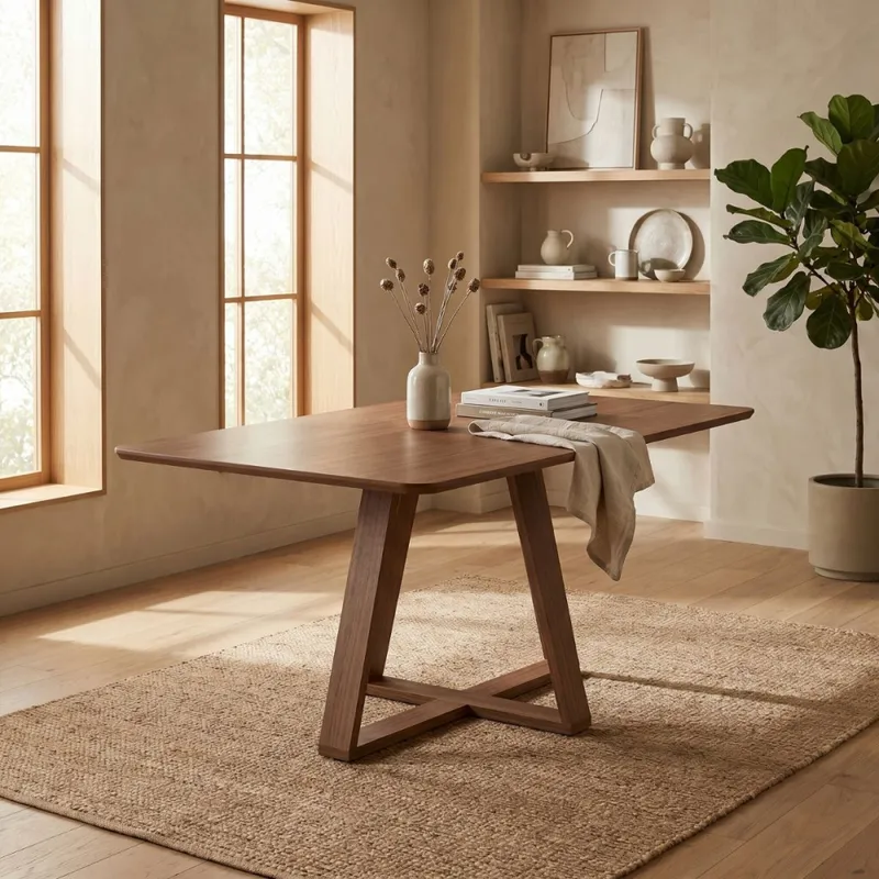 Mesa de comedor Avena - 135 - Canela en Marrón - Mesas de comedor, Uruguay | NYR