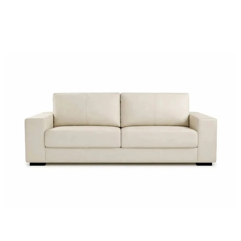 Sillón 3 cuerpos Como - 100% Cuero - Arena en Beige - Sillones y sofás, Uruguay | Ecowood, vista 3
