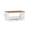 Mesa de Living Open - Blanco/Roble en Multicolor - Mesas de living, Uruguay | La Cueva Muebles, vista 2 de 2