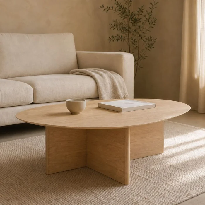 Mesa Baja 01 en Madera natural - Mesas de living, Uruguay | Samic, vista 2