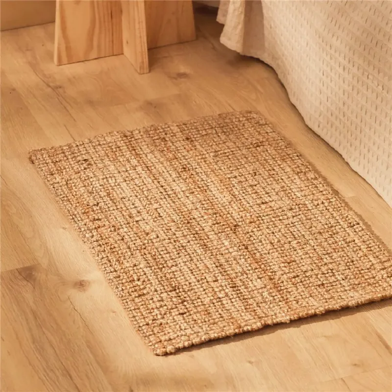 Felpudo de yute (tamaño S) en Beige - Textiles, Uruguay | Concetto Casa