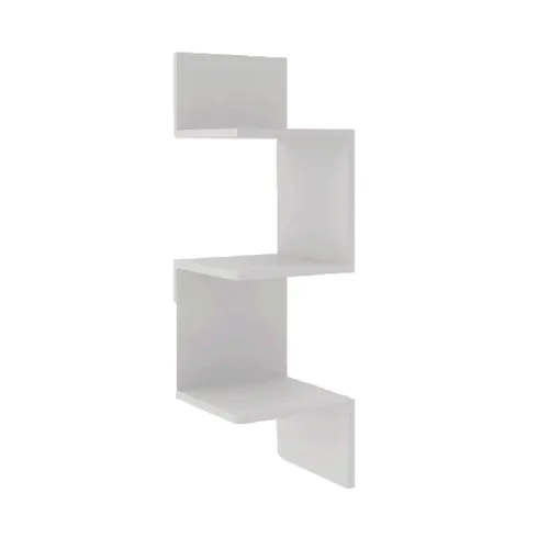 Biblioteca Estanterías Linea Retro aereo Esquinero Blanco Am3079 en Blanco - Sillones y sofás, Uruguay | Soy Hogar