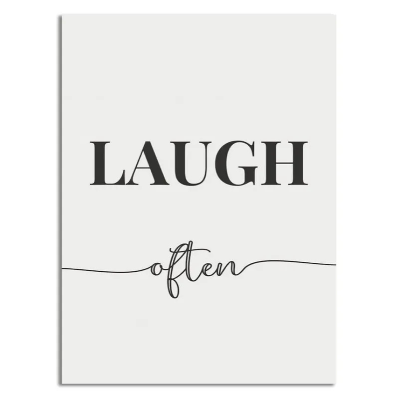 CUADRO CANVAS 30x40cm LAUGH OFTEN - Decoración de pared, Uruguay | Decohogar